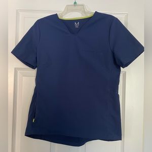Medelita Scrub Top - Navy, Small